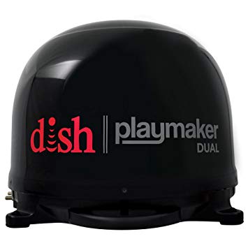 Winegard PL-8035 Black Dish Playmaker (Dual HD RV Satellite Antenna Dual Receiver Capability, Optional RV Roof Mount Sold Separately),1 Pack