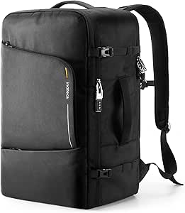 Inateck 42L Multiple Anti-theft Protections Travel Laptop Backpack,Splash-resistant Large Capacity Hand Luggage,Compatible with 17 Inch Laptop,Cabin Backpack for Business Trip and Outdoors