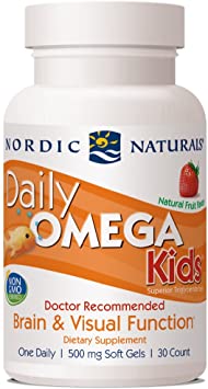 Nordic Naturals - Daily Omega Kids Strawberry 500 mg. - 30 Softgels