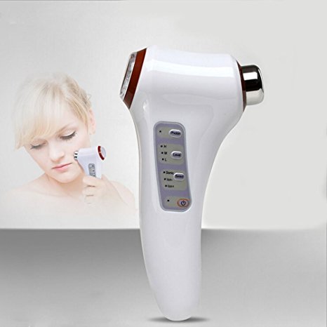 NORLANYA 3 in 1 Photon Ultra Vibration Ionic 3mhz Beauty Device Face Massager Blemish Spot Clearance Beauty Skin Care Machine - White