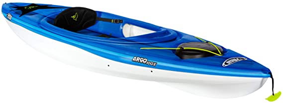 Recreational Sit-In Kayak - ARGO 100X Fade deep blue white - 10-Foot Lightweight one Person Kayak - KFF10P300-00