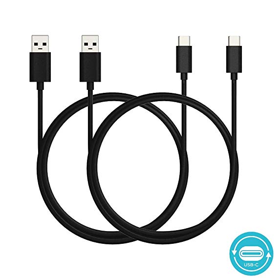 Motorola 6.6ft/2m USB-A 2.0 to USB-C (Type C) Data/Charging Cable for Moto X4, Z, Z2, Z3, G6, G6 Plus - Retail Box [2 Pack]