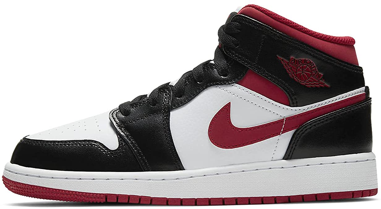 NIKE Boy's Air Jordan 1 Mid (Gs) Basketball Shoe