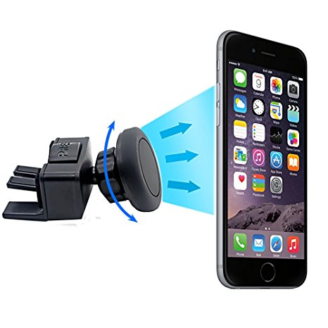 Car Mount, GRANDTAU Mini CD Slot Magnetic Cradle-less Air Vent Universal Phone Holder for iPhone 7/7 Plus/6/6s/6 Plus/6s Plus, Samsung S7/S6/Edge/, LG G5, Nexus 5X/6 and Other Cell Phones