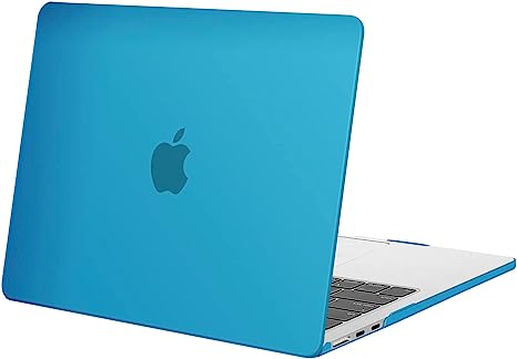 MOSISO Compatible with MacBook Air 13.6 inch Case 2022 2023 Release A2681 M2 Chip with Liquid Retina Display & Touch ID, Protective Plastic Hard Shell Case Cover, Aqua Blue