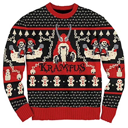 Ripple Junction Krampus Knit Ugly Christmas Sweater