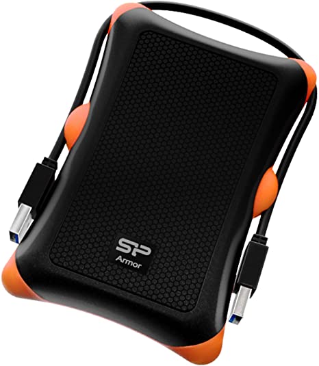 Silicon Power 1TB Rugged Portable External Hard Drive Armor A30, Shockproof USB 3.0 for PC, Mac, Xbox and PS4, Black