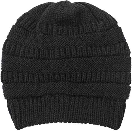 Beanie Hat for Men and Women Lining Beanies Winter Warm Hats Knit Slouchy Thick Skull Cap