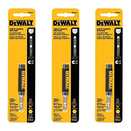 DEWALT DW2054 1/4-Inch Compact Magnetic Drive Guide (3 PACK)