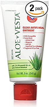 Aloe Vesta Clear Antifungal Ointment 5 oz Tube (2 Pack)