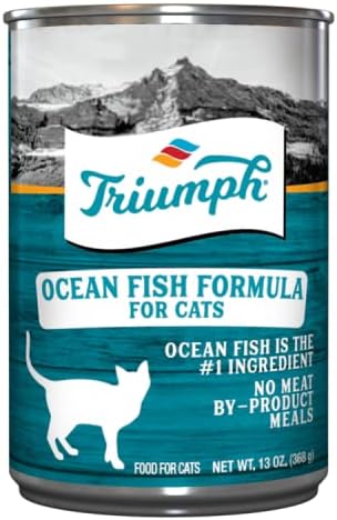 Adult Canned Cat Food, 13 oz., Ocean Fish Formula, Case of 12
