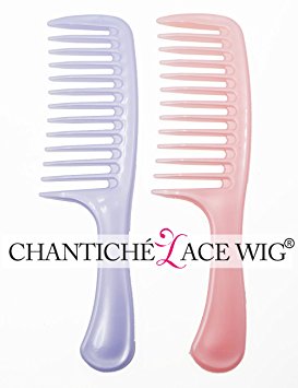 2pcs Wide Tooth Detangling Hair Combs for Chantiche Curly Wigs-Not Breakable(GL-0101)