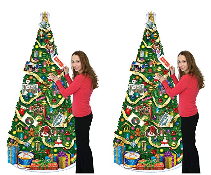 Beistle S20528AZ2 Jointed Christmas Tree, Multicolored