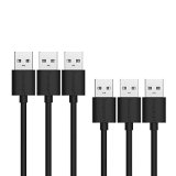 Micro USB CableTronsmart 6-Pack 20AWG Charge Premium Micro USB Cable USB 20 A Male to Micro B Sync and Charging Cable for SmartphonesMP3 PlayersOther Micro-USB Connecting Devices 33ft x 3 6ft x 3