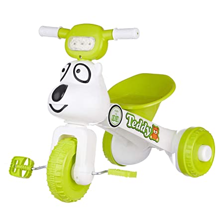 Dash Teddy Foldable Tricycle for Boys and Girls with Music and Light (1 to 3yrs) (Green)