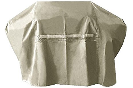 iCOVER 70 Inch Heavy-Duty water proof patio outdoor khaki oxford BBQ Barbecue Smoker/Grill Cover G22606 for weber char-broil Brinkmann Nexgrill