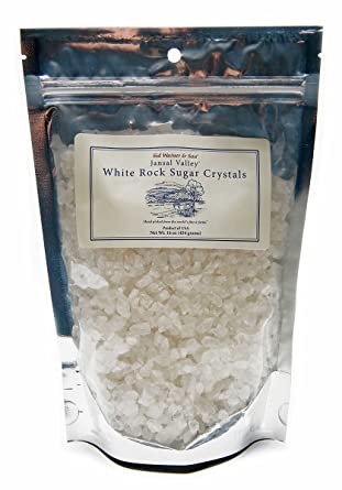 Jansal Valley Rock Sugar Crystals, White, 16 Ounce
