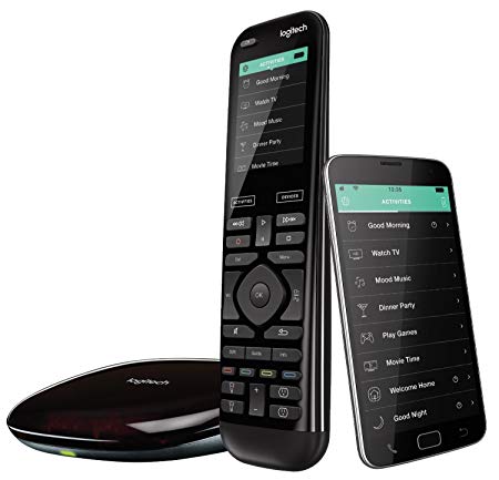 Logitech Harmony Elite Remote Control, Hub and App, Compatible with Alexa (Certified Refurbished)