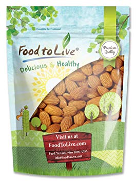Raw Almonds Bulk by Food to Live (Whole, No Shell, Unsalted, Kosher) — 1 Pound