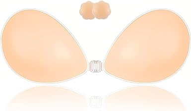 Makita Sticky Bra 2 Pair Push Up Sticky Boobs for Women Invisible Silicone Bras for Backless Strapless Dress Adhesive Bra