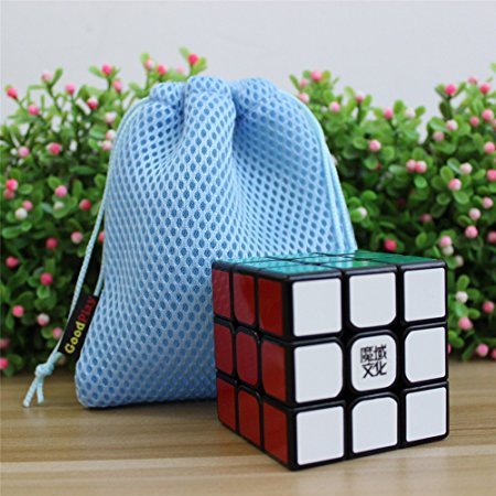 GoodPlay MoYu AoLong GT 3x3x3 Speed Cube Enhanced Edition Sticker Black( one customized bag)
