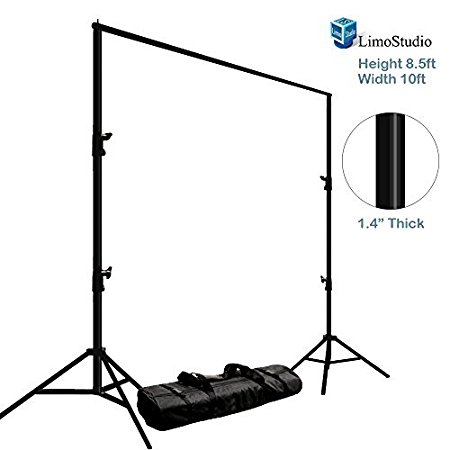 LimoStudio Photo Video Studio Adjustable Muslin Background Backdrop Support System Stand, AGG1111