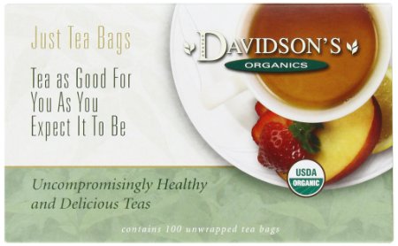 Davidsons Tea Hibiscus Flower 100-Count Tea Bags