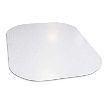 Evolve Modern Shape 45"x 60" Clear Rectangle Office Chair Mat For Low Pile Carpet, Made in the USA By Dimex, Phthalate Free (C5E6003G)