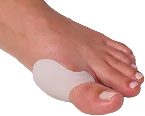 NatraCure Big Toe Bunion Guard - Gel Pad Bunion Protector Sleeves for Bunion Pain Relief - Bunion Protector for Friction, Pressure, Hallux Valgus - Reusable & Washable Bunion Gel Cushions - 6 PK