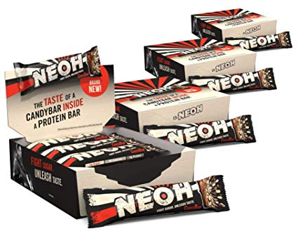 NEOH Low Carb Protein/Candy Bar - Keto, Low Sugar (1g) - Chocolate Crunch (4 Packs of 12)