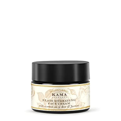 Kama Ayurveda Eladi Hydrating Ayurvedic Face Cream with Pure Essential Oils of Rose and Jasmine