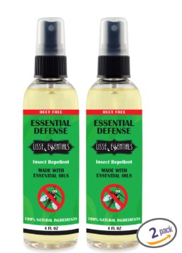 All Natural Insect Repellent with Essential Oils - Essential Defense Bug Spray - 4 oz (2)
