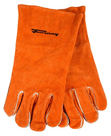 Forney 53430 Brown Leather Men's Welding Gloves, Medium