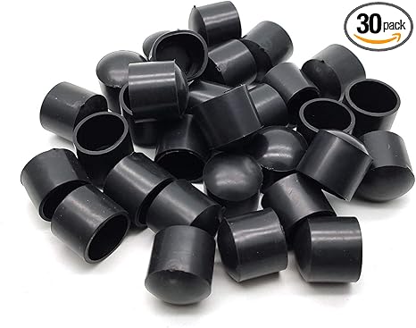 Rubber Chair Leg Caps,30-Pack Susenya Chair Leg Tip Anti-Skid Rubber Furniture Feet 5/8 Inch Round Black