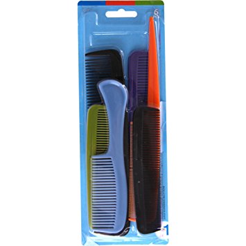 Goody - Hair Products Family Set of 6 Combs - Assorted Colors - 1 Pack