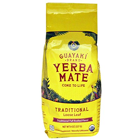 Guayaki Traditional Organic Yerba Mate, Loose Tea, 8 oz Bag