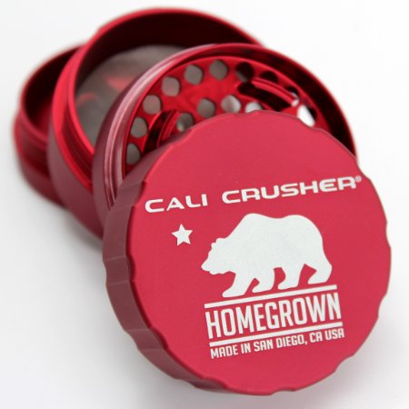 Cali Crusher Homegrown 4 Piece Grinder Red