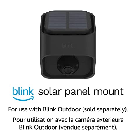 Solar Panel Mount Accessory for Blink Outdoor Camera (3rd Gen) – Black