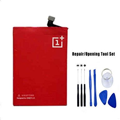 New Original Genuine OEM Internal Replacement Standard Li-ion Battery Blp517 3100 mAh For Oneplus One 1  A0001 Comes with Reapir Tools Kit And in Non-Retail Packaging, Available in Red Colour