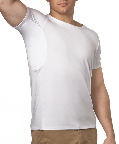 Sweat Proof Crew Neck Slim Fit Men's Undershirt Micro Modal Odor Fighting