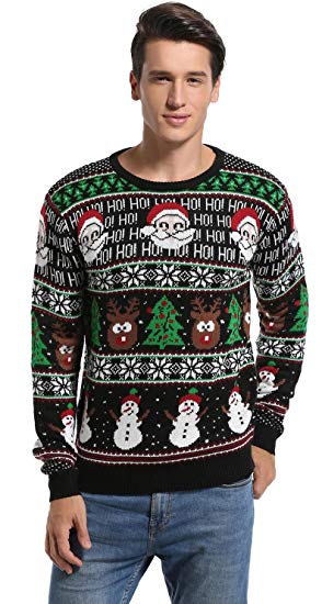 *daisysboutique*** Men's Christmas Holiday Santa Sweater Cute Ugly Pullover