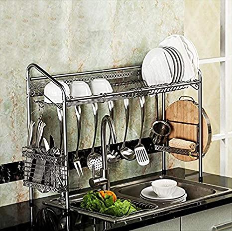 OKSLO Professional over the sink dish rack - fully customizable - multipurpose - large Model (15082-20979-14609-16614)