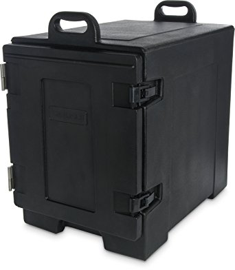 Carlisle PC300N03 Cateraide End-Loading Insulated Food Pan Carrier, 5 Pan Capacity, Black