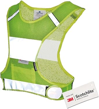 Salzmann 3M Reflective Sports Vest - Breathable Hi Vis Running Vest - Made with 3M Scotchlite