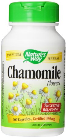 Natures Way Chamomile Flowers   350 mg 100 Capsules