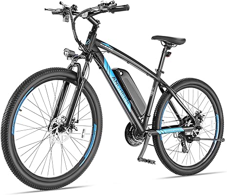 ANCHEER 500W Electric Bike for Adults 27.5'' Electric Commuter Bike/Mountain Bike, 3 Hours Fast Charge, 48V Ebike with Removable 10.4Ah Battery, Lockable Suspension Fork
