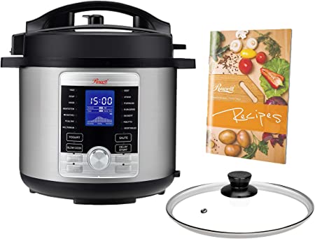 Rosewill RHPC-19001 6-QT Pressure Cooker 10-in-1 Programmable Instapot Multicooker, Slow Cooker, Rice, Yogurt, Cake, Eggs, Sauté, Vegetable Steamer, Warmer, Sterilizer w/ 17 Cooking Presets