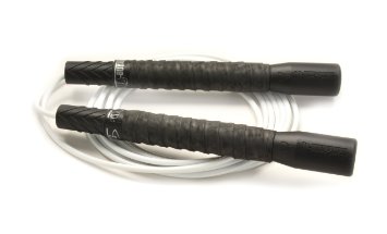 Adjustable Jump Rope Pro Freestyle - Crossfit and Boxing Speed Training - For a Cheap Indoor Skipping Workout - Double Under and UFC Exercise - Plastic Handles - PVC Cable - 10 Feet