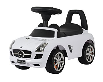 Best Ride on Cars Mercedes Benz SLS AMG Push Car, White