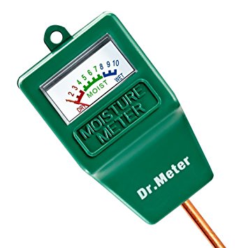 Dr.Meter Moisture Sensor Meter, Soil Water Monitor, Hydrometer for Gardening, Farming, Indoor/Outdoor Use